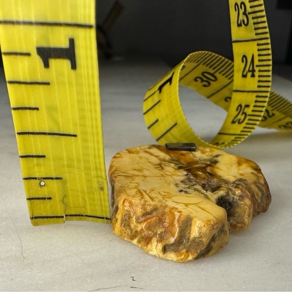 Natural Butterscotch Baltic Egg Yolk Unique Amber Pendant Necklace Jewelry - Picture 6 of 7